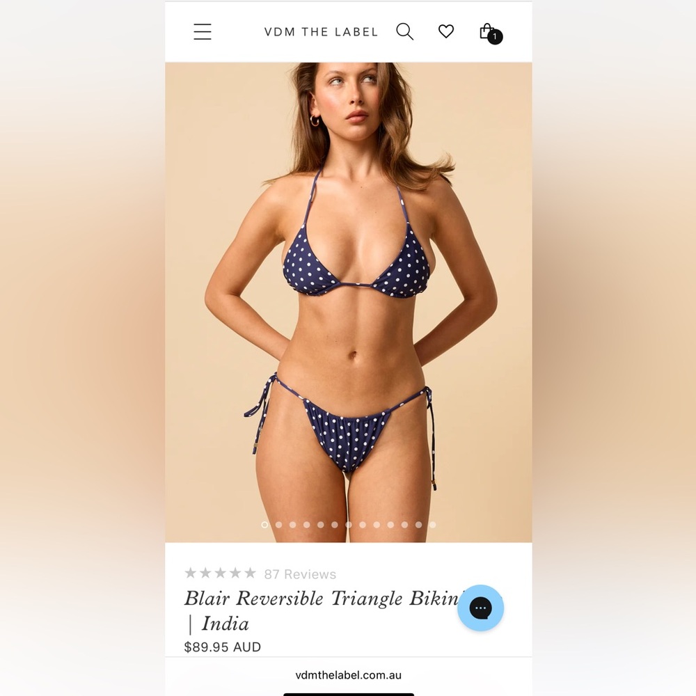NWT VDM the label Blair bikini set REVOLVE